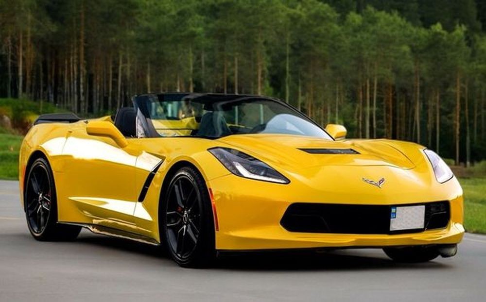 011  Кабриолет Chevrolete Corvette Stingray желтый без водителя qZQA