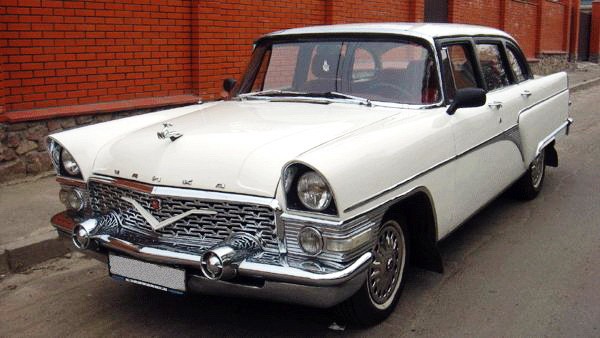 205 Ретро автомобиль Chayka GAZ-13 белая на свадьбу съемки 2dvY