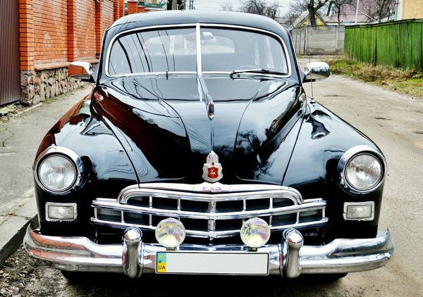 204 Ретро автомобиль ZIM GAZ-12 черный на свадьбу l45Y