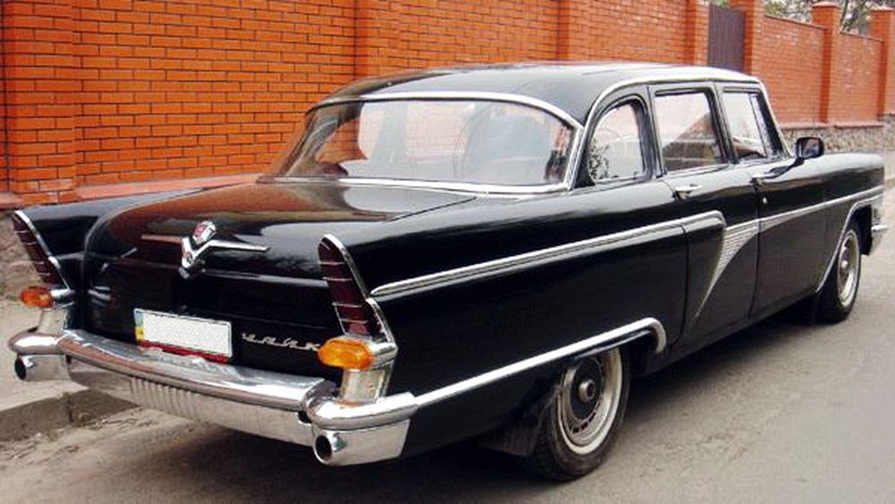 206 Ретро автомобиль Chayka GAZ-13 на свадьбу съемки 27z6