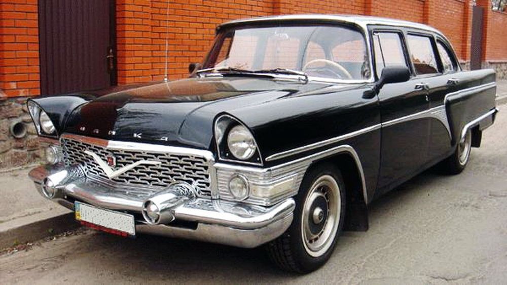 206 Ретро автомобиль Chayka GAZ-13 на свадьбу съемки 27z6