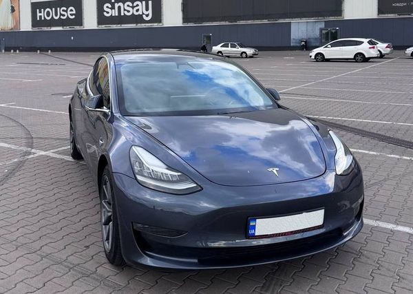 145 Электрокар Tesla Model 3 серая с водителем на свадьбу 91bn