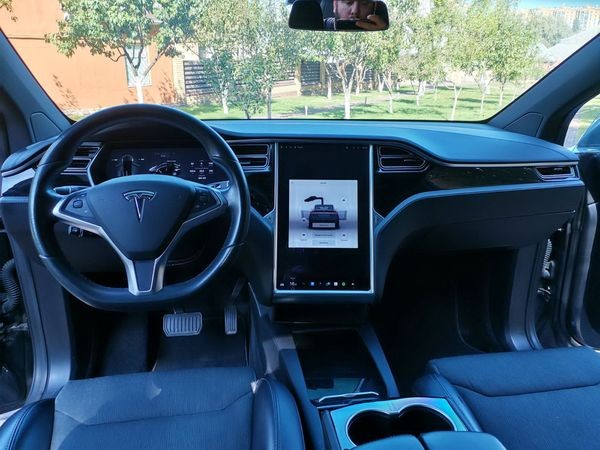 075 Tesla Model X серая электрический внедорожник на свадьбу съемки QLOY