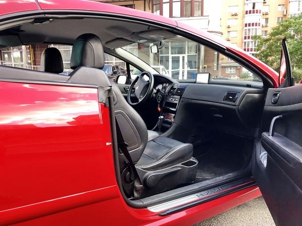 320 Кабриолет Peugout 307cc красный на свадьбу съемки 7y40