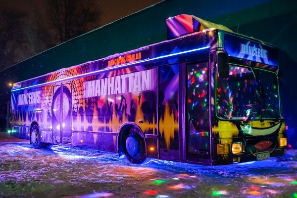 063 Автобус Dancebus Manhattan пати бас на день рождения детей 2V9Z
