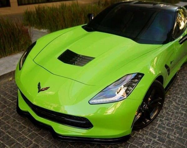 366 Спорткар на свадьбу фотосессию Chevrolet Corvette салатовый 0mzK