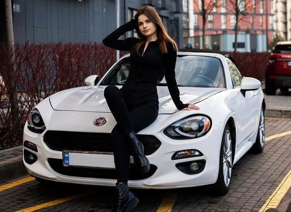 200 Кабриолет на свадьбу Fiat 124 Spider белый без водителя W9yq