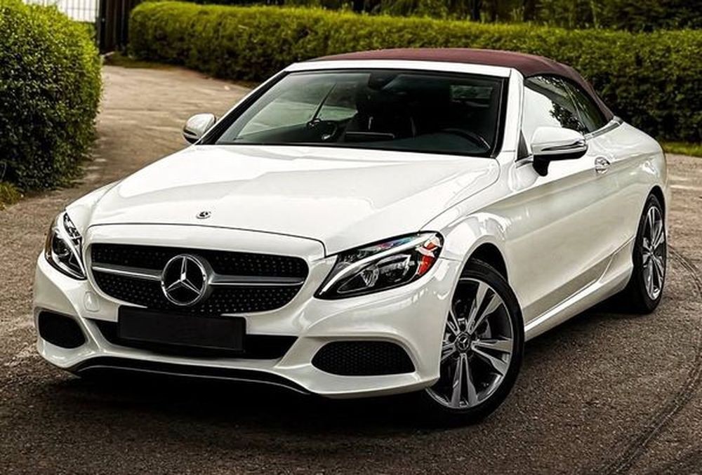 081 Mercedes-Benz C300 Cabrio белый с водителем oAXO