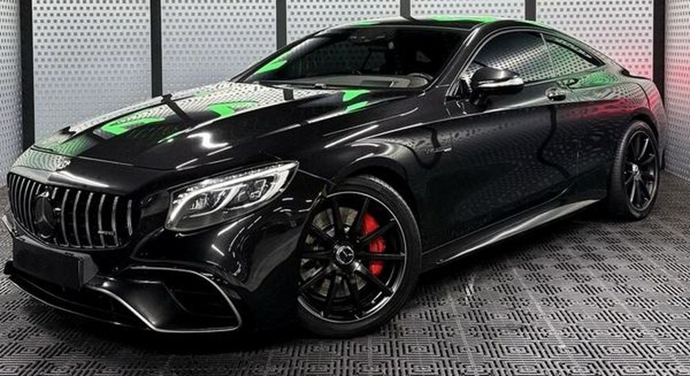 217 Mercedes-Benz S63 Coupe черный с водителем 5Ma5