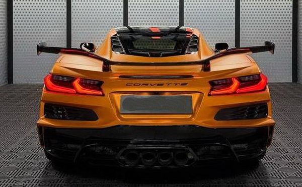 125 Спорткар на фотосессию Chevrolet Corvette Chevrolet C8 оранжевый RVLb
