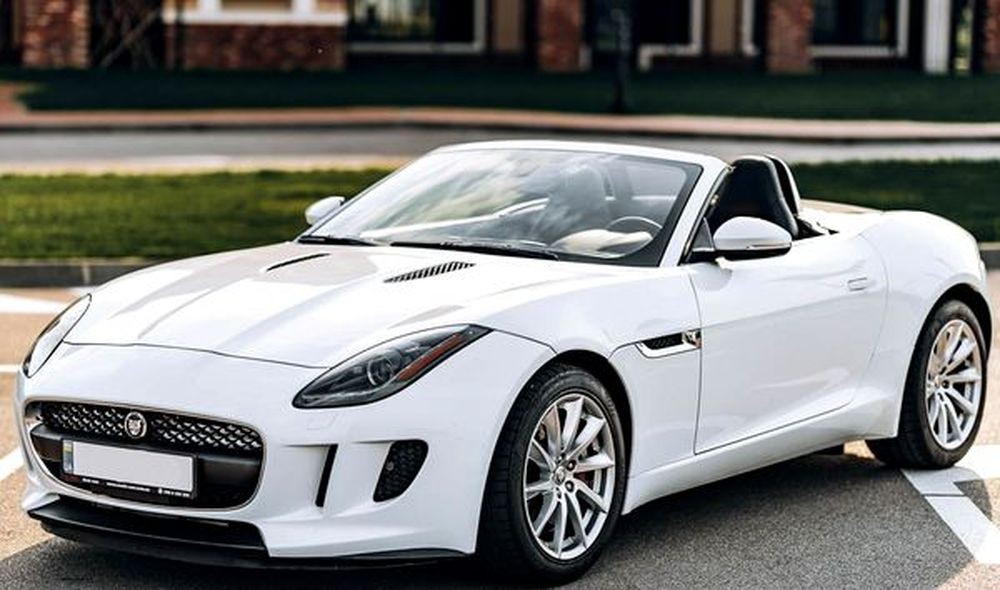 441 Jaguar F-Type кабриолет белый с водителем QLoB