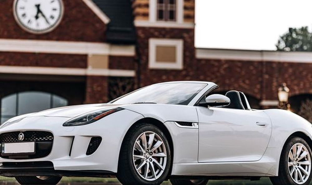 441 Jaguar F-Type кабриолет белый без водителя 8LvE