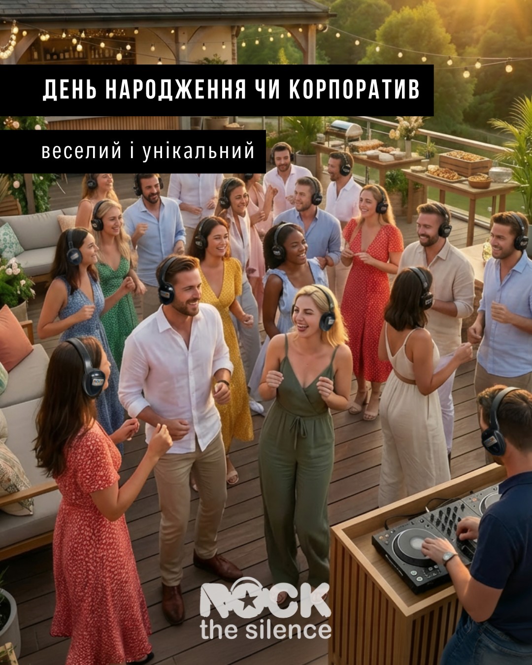 Бездротові двоканальні навушники•Тиха Дискотека•Silent Disco EmNb