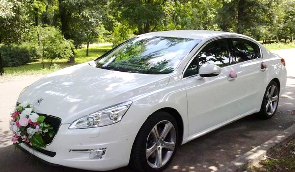 144 Peugeot 508GT белый авто на свадьбу 3raV